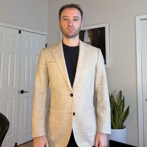 Reiss Oatmeal Blazer. Size 36"